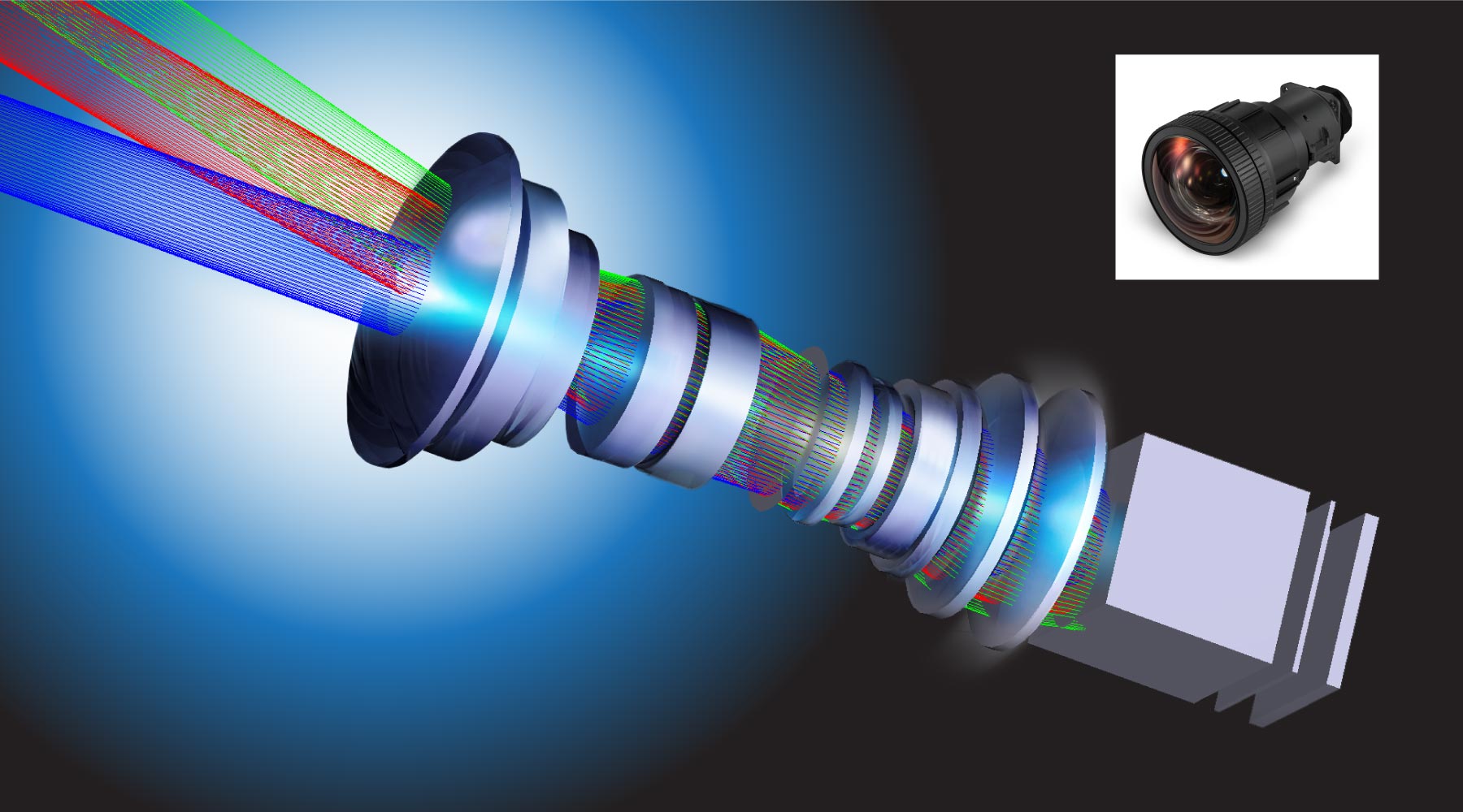 With ROLY's exclusive development of short-focus zoom optical lens